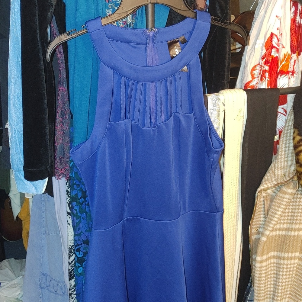 Trixxi Royal Blue Halter Dress